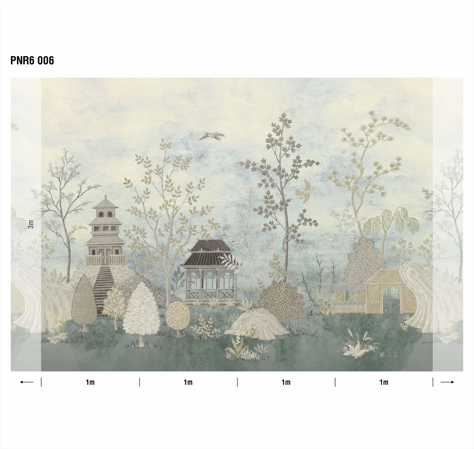 Панно Loymina Панорама Сад уединения PNR6 006 3×1 Панно Loymina Панорама Сад уединения PNR6 006 3×1